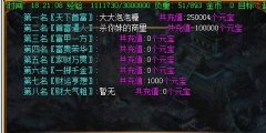 传奇充值元宝排行榜设置教程